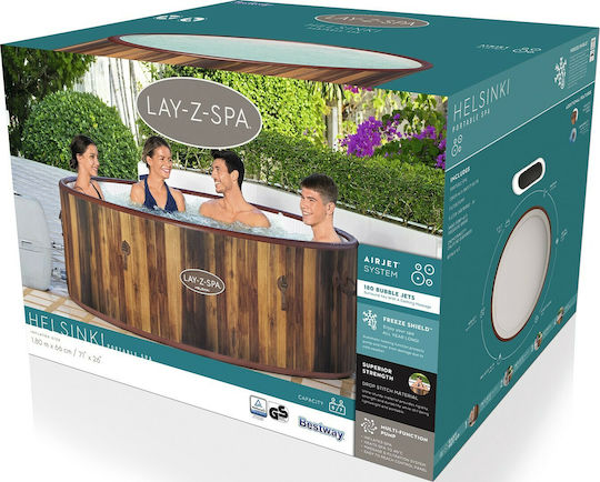 Bestway Piscină Rotundă 1123lt Gonflabilă cu Hidromasaj 223x66cm