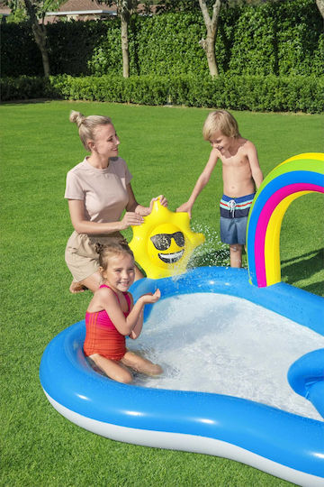 Bestway Children's Swimming Pool 170lt Inflatable 257x145x91cm Light Blue