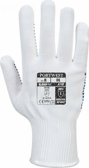 Portwest Safety Gloves White PVC