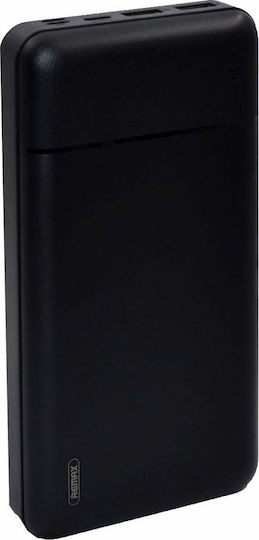 Remax RPP-167 Power Bank 30000mAh με 2 Θύρες USB-A Μαύρο
