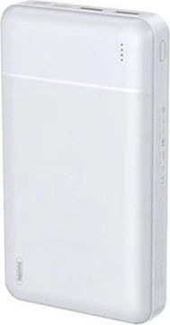 Remax RPP-167 Power Bank 30000mAh με 2 Θύρες USB-A Λευκό