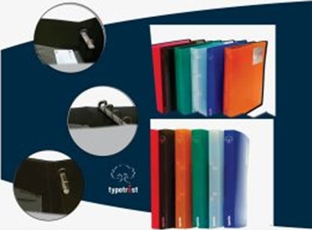 Typotrust Ντοσιέ με 2 Κρίκους 2/32 για Χαρτί A4 Μαύρο FP15022