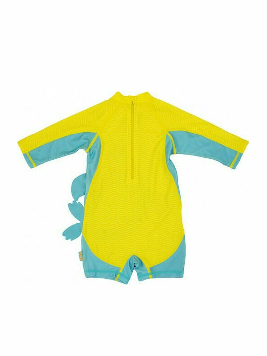 Zoocchini Παιδικό Μαγιό Ολόσωμο Αντιηλιακό (UV) Seal για Αγόρι Κίτρινο