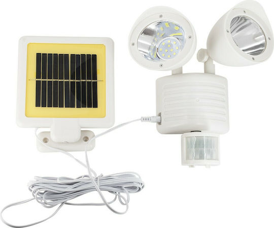GloboStar Waterproof Solar LED Flood Light 10W Cold White 6000K with Motion Sensor and Photocell IP54