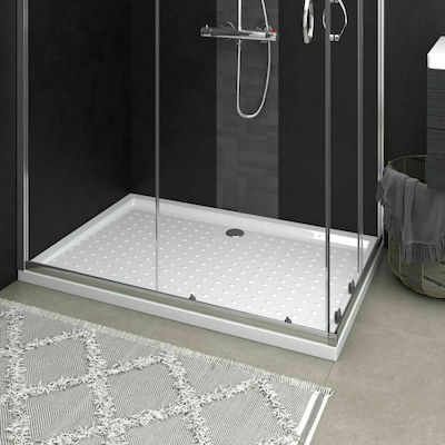 vidaXL Rectangular Acrylic Shower White 80x120x4cm