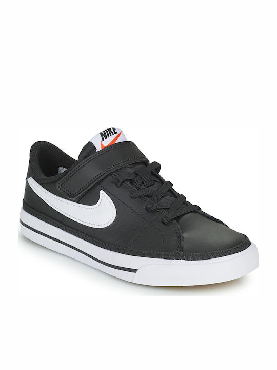 Nike Încălțăminte Sport pentru Copii talpa joasa Court Legacy Negru / Gum Maro Deschis / Blank