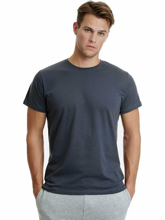 Men's Undershirt Short-sleeved in Gray Color
