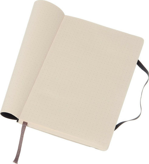 Moleskine Notebook A6 192 Sheets with Dots with Rubber Band Black