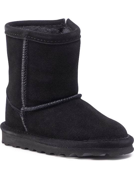 Bearpaw Μπότες Elle Toddler Zipper 1962TZ-011 Ghete copii din piele intoarsa cu Fermoar Negre