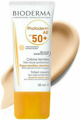 Bioderma Photoderm AR Tinted Natural Wasserfest Sonnenschutz Creme Für das Gesicht SPF50 mit Farbe 40ml