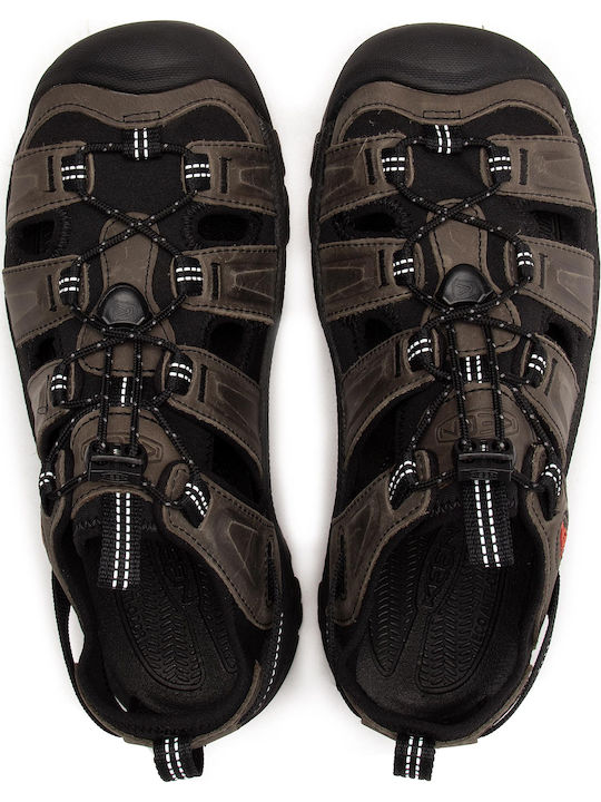 Sandal Targhee Iii Δερμάτινα Ανδρικά Σανδάλια σε Γκρι Χρώμα