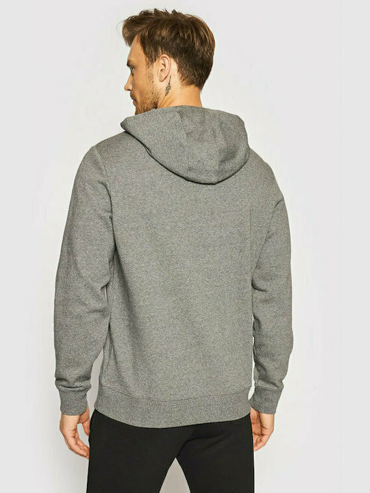 Guess Men's Sweatshirt with Hood and Pockets Gray