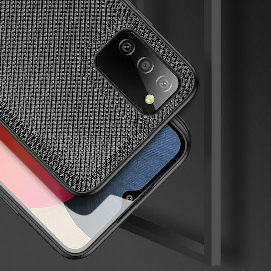 Dux Ducis Fino Back Cover Silicone / Fabric Black (Galaxy A02s)