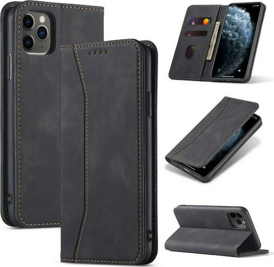 Bodycell PU Leather Wallet Δερματίνης Μαύρο (Redmi Note 8T)