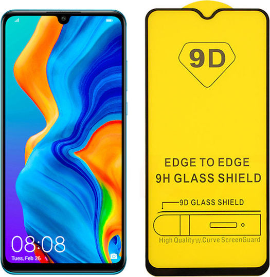 9H Hardness 0,3mm 9D 9D Full Glue Full Face Tempered Glass (Huawei Y5 2019)