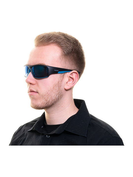Timberland Men's Sunglasses with Blue Plastic Frame and Blue Lens TB7178 91X
