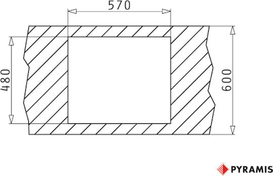 Pyramis Alazia 1B 1D Ένθετος από Συνθετικό Γρανίτη Μ59xΠ50cm Pyramis Alazia 1B 1D Ένθετος από Συνθετικό Γρανίτη Μ59xΠ50cm