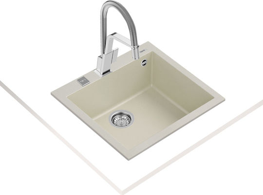 Teka Forsquare 50.40 TG Ένθετος από Συνθετικό Γρανίτη Μ57xΠ50cm