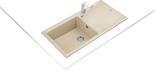 Teka Stone 60 L-TG Ένθετος Αριστερός από Συνθετικό Γρανίτη Μ100xΠ51cm