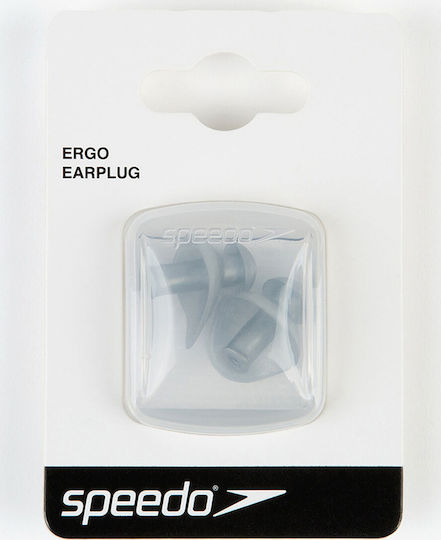Speedo Ergo Silicone Earplugs In Gray Colour 2 Pieces