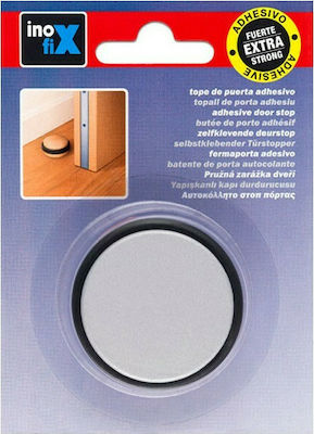 Door Stopper Adhesive Metallic Χρώμιο Ματ 1pcs