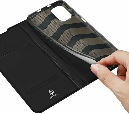 Dux Ducis Skin Pro Book Synthetic Leather Black (Poco F3 / Mi 11i)