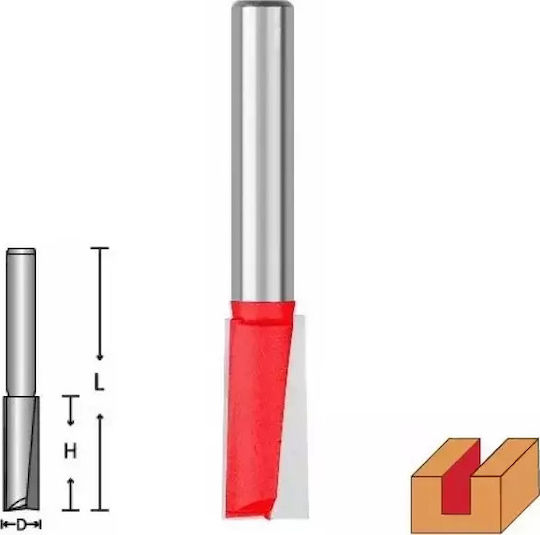 Benman Φρέζα για Διαμόρφωση Αυλακώσεων σε Ξύλο 8mm x 56mm x 8mm με Οδηγό και Ρουλεμάν