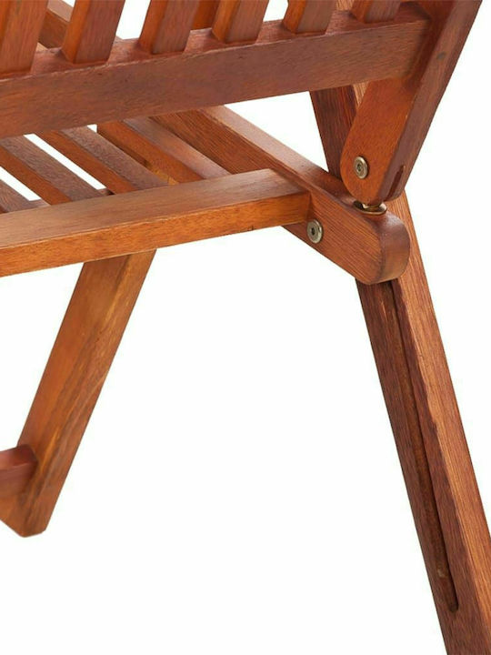 Καρέκλα Εξωτερικού Χώρου Ξύλινη Καφέ 3τμχ 57x69x111εκ.
