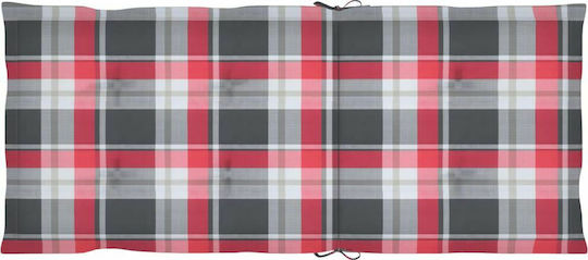 Scaun de exterior Lemn Acacia / Red cu pernă 3buc 57x69x111cm