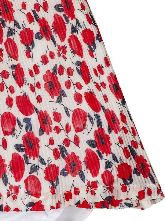 Losan Kids Dress Floral Sleeveless Red