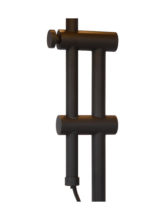 Lucide Lightning Giada Metal Vintage Table Lamp for Socket E27 with Gold Shade and Black Base
