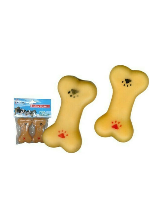 Dog Toy Bone Beige 2pcs