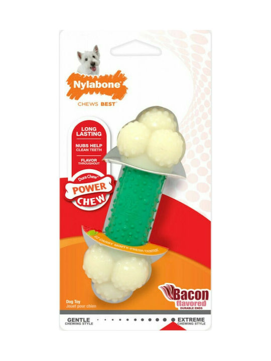 Nylabone Power Double Action Παιχνίδι Κόκκαλο Μασητικό από Καουτσούκ XLarge Πράσινο Nylabone Power Double Action Παιχνίδι Κόκκαλο Μασητικό από Καουτσούκ XLarge Πράσινο