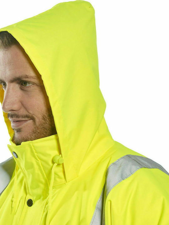 Portwest Work Jackets Reflective with Hood Yellow