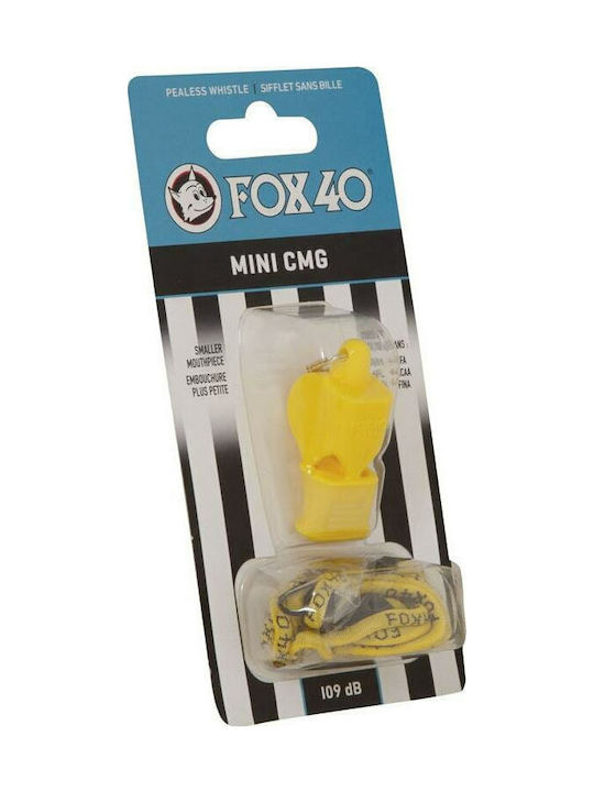 Fox40 Mini CMG Official Coaches Whistle with Cord Fox40 Mini CMG Official Coaches Whistle with Cord