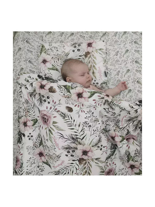 La Millou Blossom Forest Baby Sheet Crib Cotton Fitted White 70x140cm