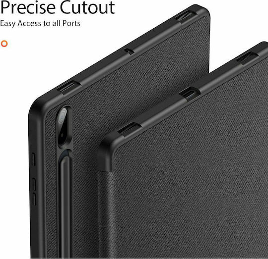 Dux Ducis Domo Θήκη Υποδοχή Στυλό Samsung Galaxy Tab S8 Plus Tab S7 Fe Tab S7 Plus Μαύρο