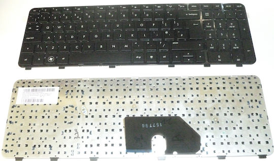 HP Πληκτρολόγιο Laptop για DV6-6000 με Πλαίσιο και Διάταξη Αγγλικά (UK) σε Μαύρο χρώμα DV6-6000