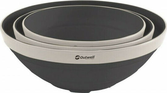 Outwell Bowl Set Plate for Camping Navy Night Folding Bowl