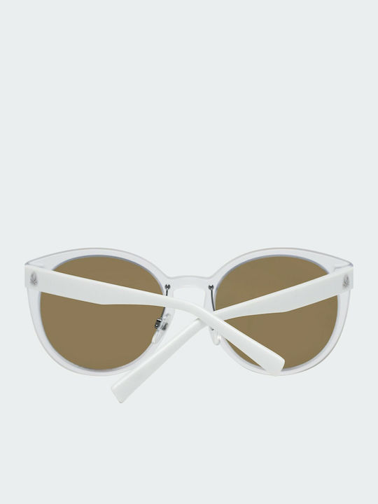 Benetton Unisex Sunglasses with Transparent Plastic Frame BE5010 802