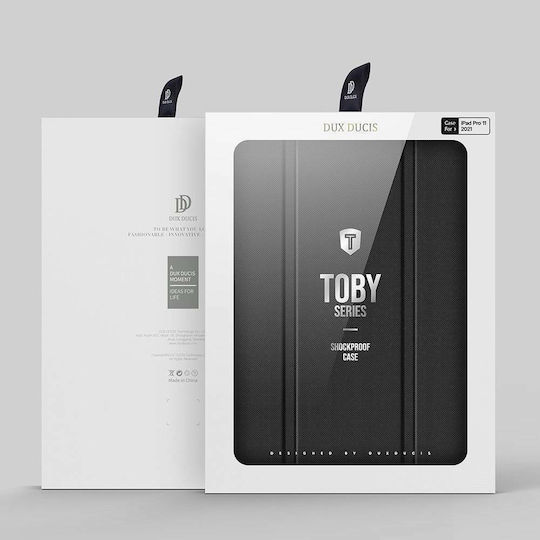 Dux Ducis Toby Flip Cover Δερματίνης / Πλαστικό Μαύρο (iPad Pro 2021 11")