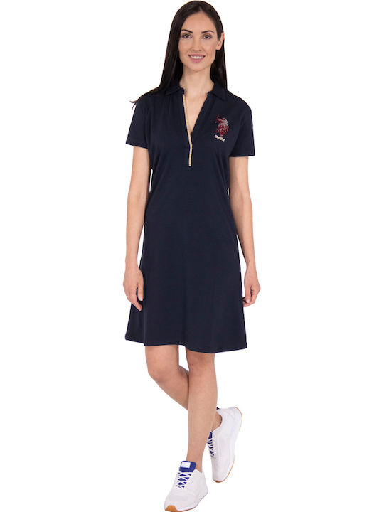 Christine Καλοκαιρινό Mini Φόρεμα Navy Μπλε
