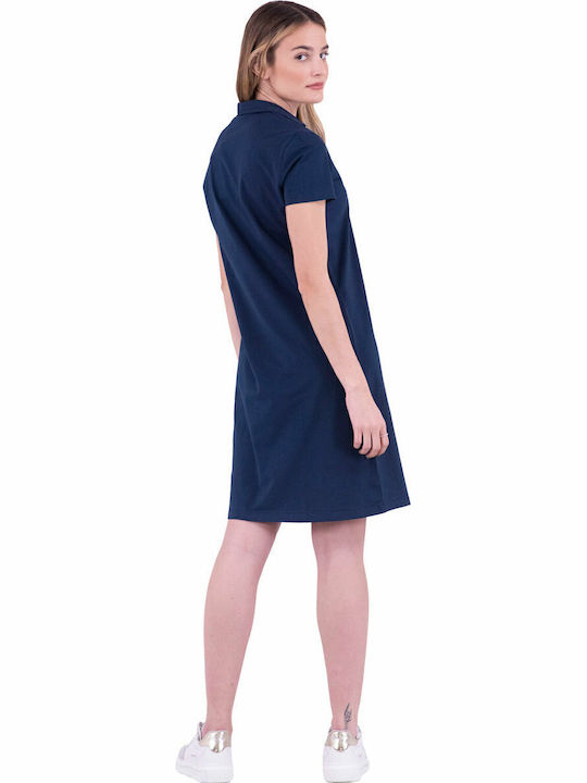 Christine Καλοκαιρινό Mini Φόρεμα Navy Μπλε