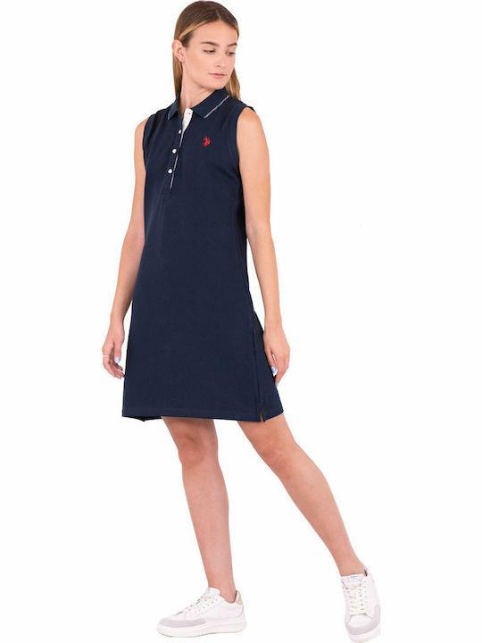 Amy Καλοκαιρινό Mini Φόρεμα Navy Μπλε
