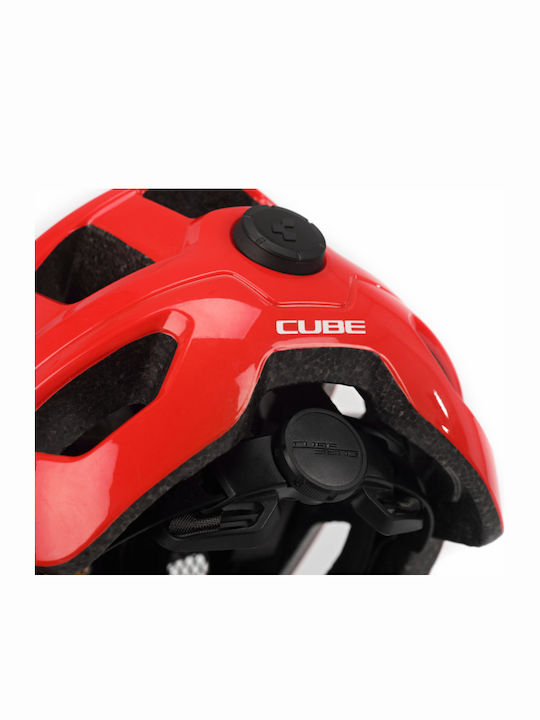CUBE Steep Art Bicycle Helmet Mountain Red