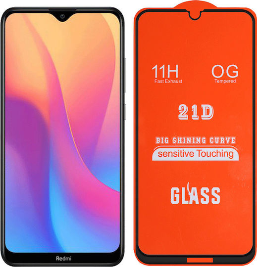 Vollkleber Vollflächig gehärtetes Glas (Redmi 8A)