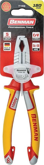 Benman Cable Stripper Pliers with 180mm Length Powergrip Skinner