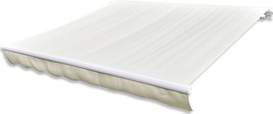 vidaXL Replacement Awning Ecru with PU Coating 3x5m