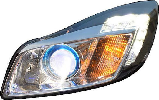 Carner Vordere Lichter für Opel Abzeichen TRU DRL Schwarz H7 mit Motor 08-12 2Stück