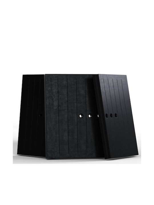 Kratki MBO P BS G Wood Fireplace Insert Fan Heater with Right Corner Window 15kW Black